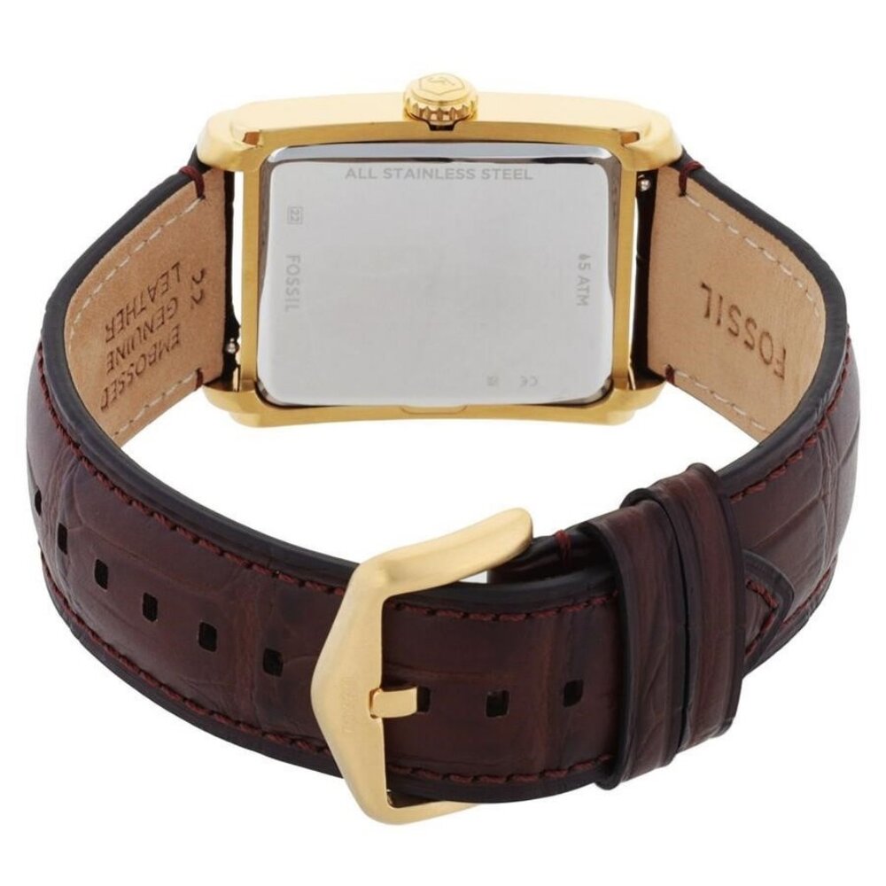 NWT Authentic Fossil Carraway Quartz Silver Dial … - image 3